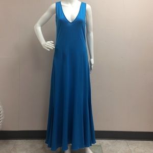 Ralph Lauren Blue Sleeveless Maxi Dress